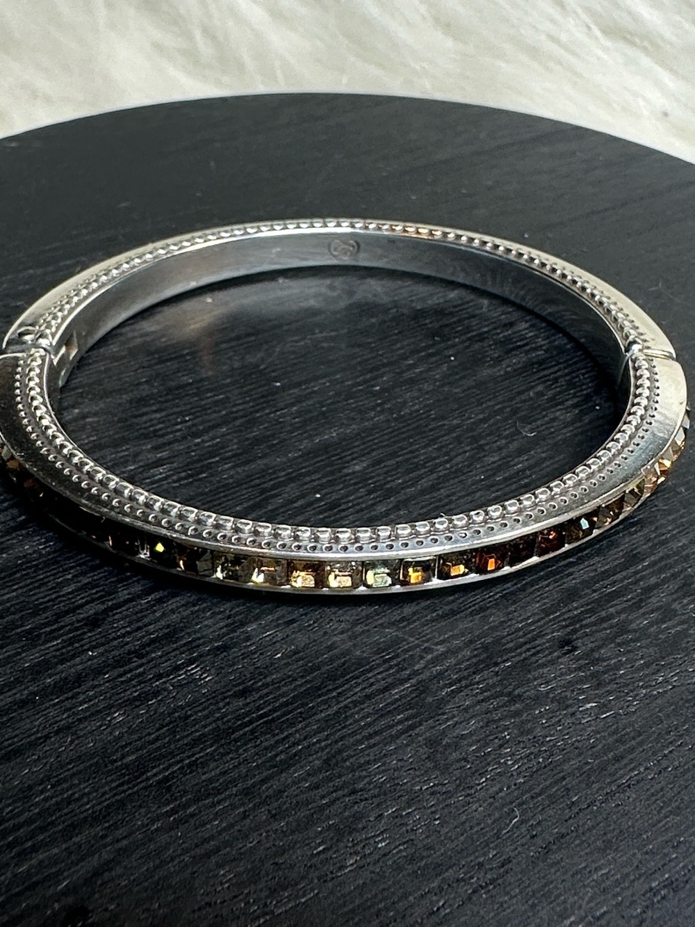 Brighton charm bracelet bangle silver “Spectrum Topaz”
